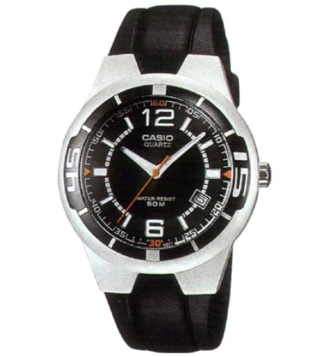 Мужские кварцевые часы Casio Collection MTR-100-1A с арабскими цифрами