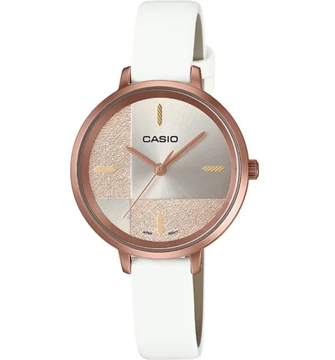 Женские Casio Collection LTP-E152RL-9E с кожанным браслетом