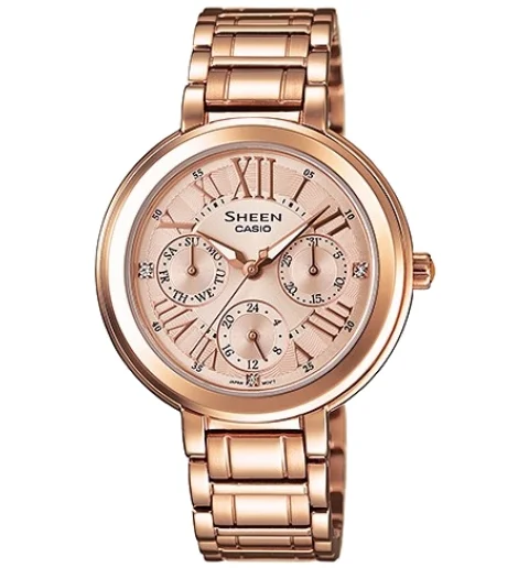 Женские металлические часы Casio SHEEN SHE-3034PG-9A