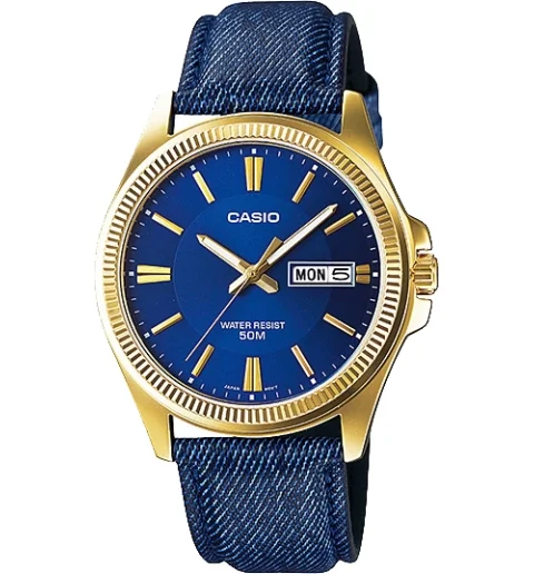 Классические Casio Collection MTP-E111GBL-2A с водонепроницаемостью 5 бар