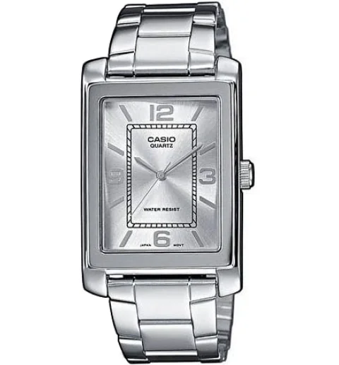 Мужские прямоугольные часы Casio Collection MTP-1234PD-7A со стрелками