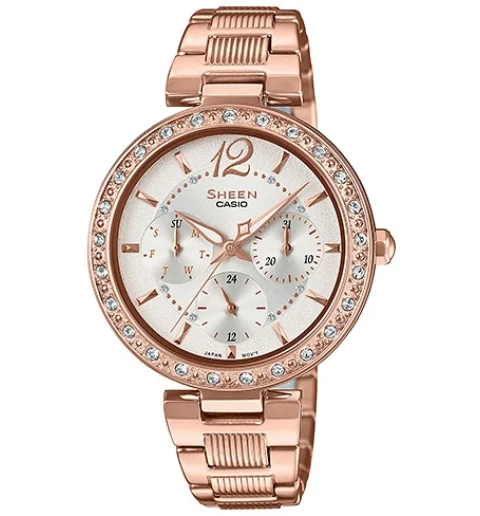 Женские Casio SHEEN SHE-3065PG-7A с хронографом