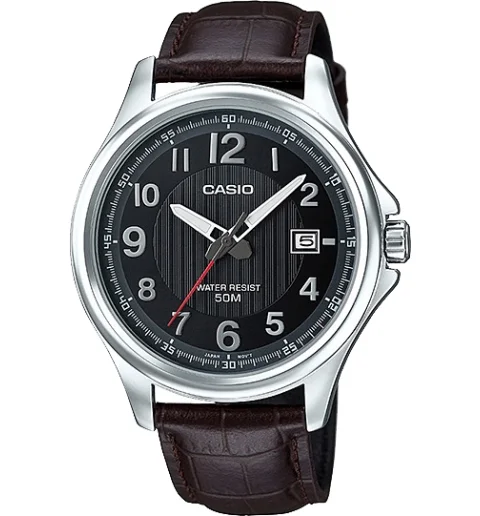 Мужские кварцевые часы Casio Collection MTP-E126L-5A с арабскими цифрами