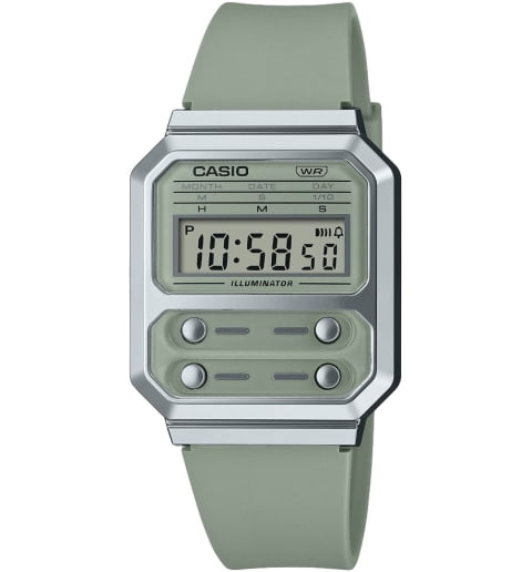 Часы Casio Collection A-100WEF-3A с будильником