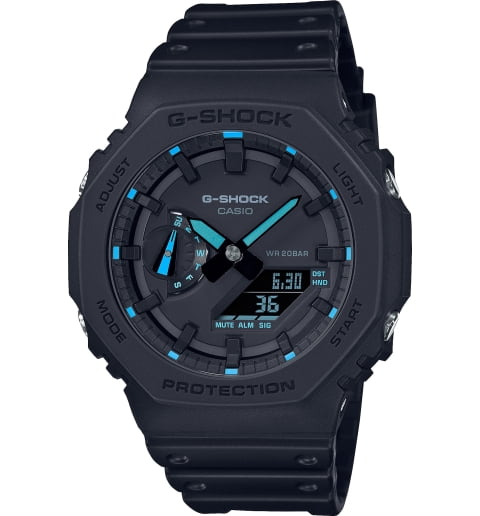 Часы Casio G-Shock GA-2100-1A2 с водонепроницаемостью WR20Bar
