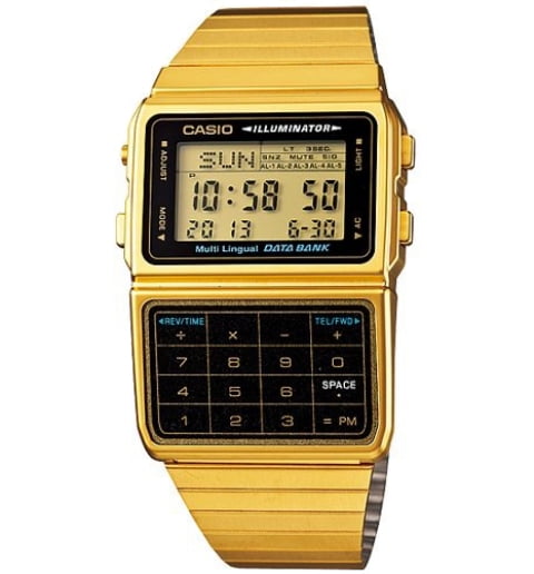 Прямоугольные часы Casio DATA BANK DBC-611G-1D