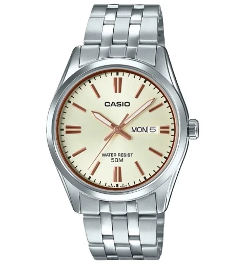 Мужские кварцевые часы Casio Collection MTP-1335D-9A с арабскими цифрами