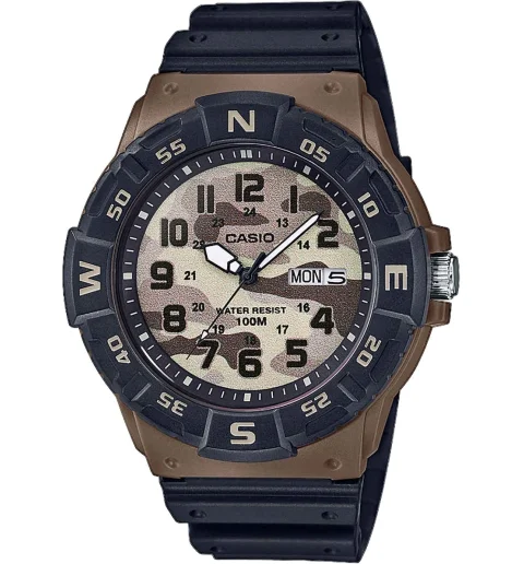 Мужские кварцевые часы Casio Collection MRW-220HCM-5B с арабскими цифрами