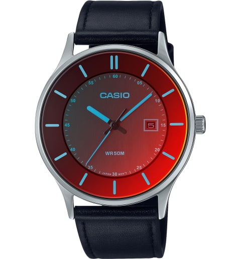 Casio Collection MTP-E605L-1E с кожаным браслетом