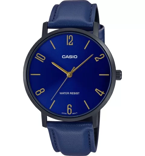 Мужские часы Casio Collection MTP-VT01BL-2B Quartz Water Resist