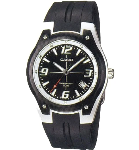 Мужские кварцевые часы Casio Collection MTR-101-1A с арабскими цифрами