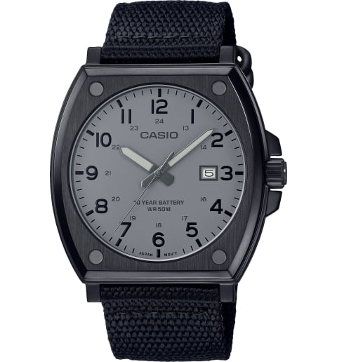 Часы Casio Collection MTP-E715C-8A с текстильным браслетом