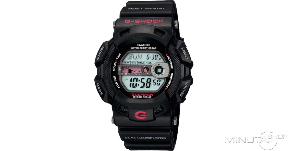 G shock gulfman black clearance
