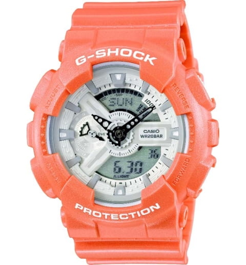 Белые часы Casio G-Shock GA-110SG-4A