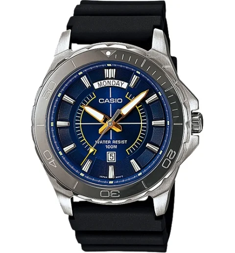 Часы Casio Collection MTD-1076-2A с каучуковым браслетом