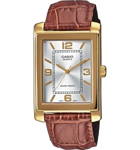 Мужские кварцевые часы Casio Collection MTP-1234GL-7A с арабскими цифрами