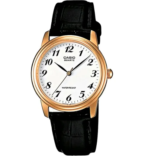 Мужские кварцевые часы Casio Collection MTP-1236PGL-7B с арабскими цифрами