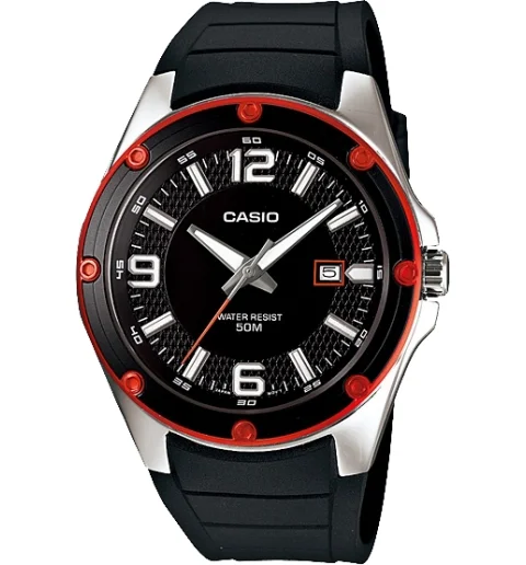 Мужские кварцевые часы Casio Collection MTP-1346-1A с арабскими цифрами