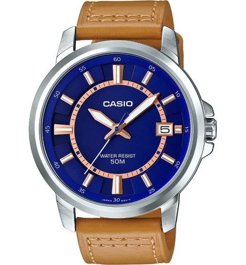 Мужские Casio Collection MTP-E130L-2A2 с римскими цифрами