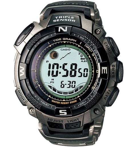 Часы Casio PRO TREK PRG-130T-7V с титановым браслетом