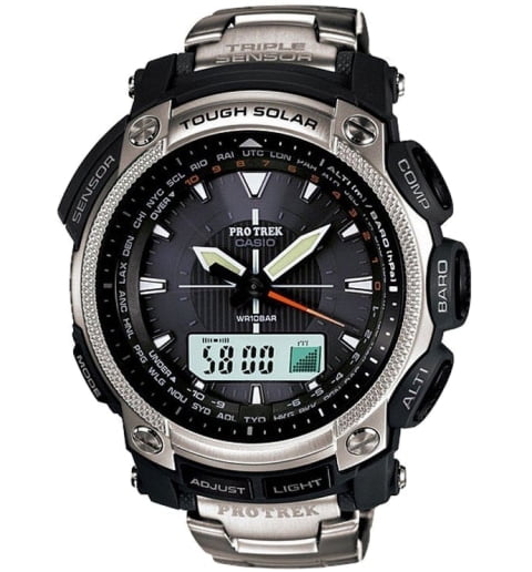 Часы Casio PRO TREK PRG-505T-7D с титановым браслетом