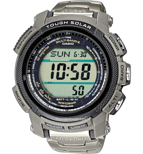 Часы Casio PRO TREK PRW-2000T-7E с титановым браслетом