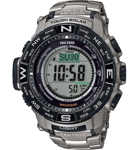 Часы Casio PRO TREK PRW-3500T-7E с титановым браслетом