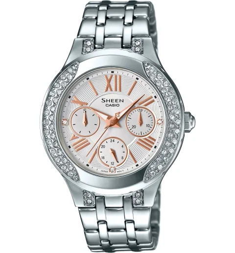 Женские металлические часы Casio SHEEN SHE-3809D-7A