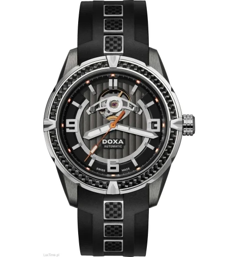 Часы DOXA D166SBK с каучуковым браслетом