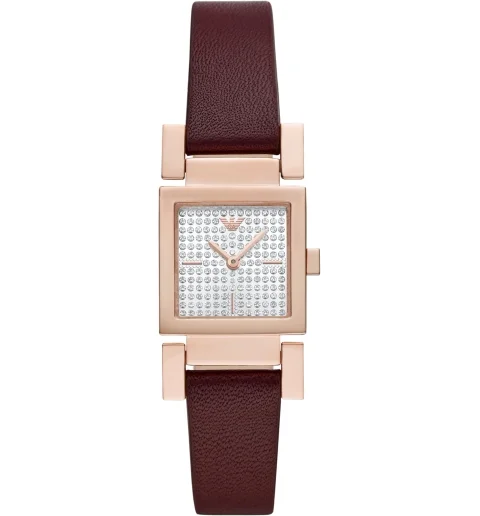 Женские Emporio Armani AR11280 с кожанным браслетом