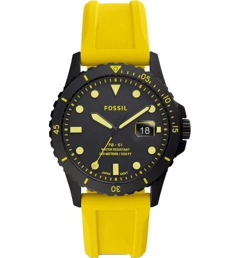 Часы Fossil FS5684 с каучуковым браслетом