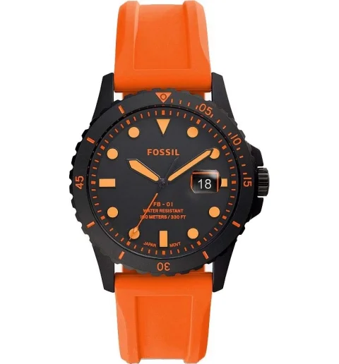 Часы Fossil FS5686 с каучуковым браслетом