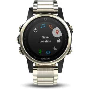 Garmin Fenix 5S Sapphire Champagne с металлическим браслетом (010-01685-15) - фото 1