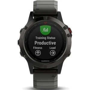 Garmin Fenix 5 Sapphire Slate Gray с металлическим браслетом (010-01688-21) - фото 1