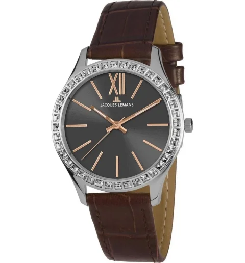 Jacques Lemans 1-1841ZF с кожаным браслетом