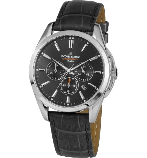 Jacques Lemans 1-1945A с кожаным браслетом