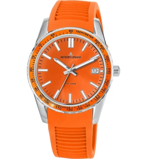 Часы Jacques Lemans 1-2060F с каучуковым браслетом