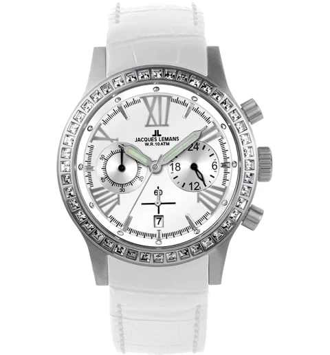 Классические женские Jacques Lemans 1-1527B с кожаным браслетом