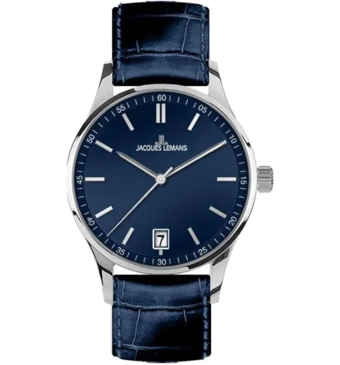 Женские Jacques Lemans 1-2027C с кожанным браслетом