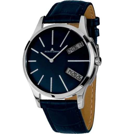 Jacques Lemans 1-1813C с кожаным браслетом