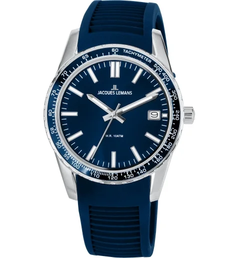 Часы Jacques Lemans 1-2060C с каучуковым браслетом