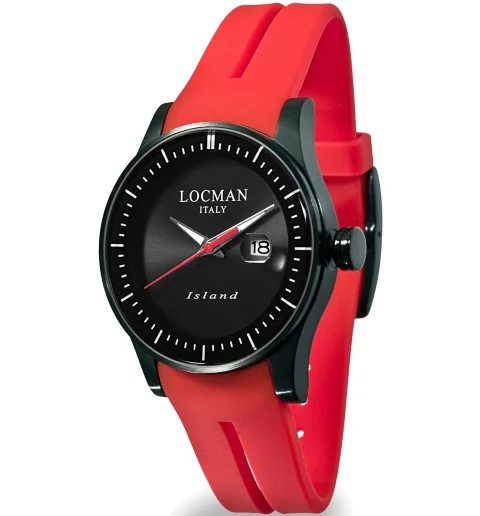 Часы Locman 0600BKKW-BKWSIR с каучуковым браслетом