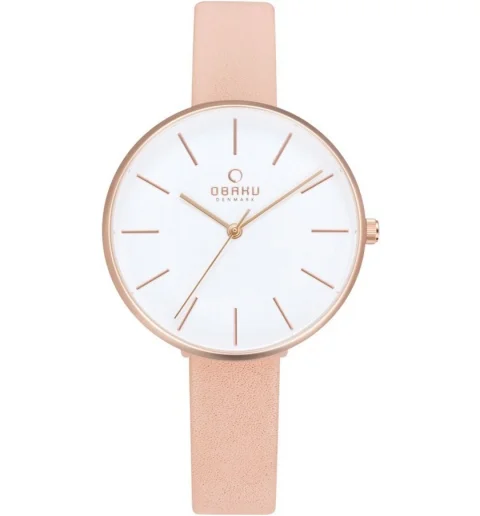 Женские Obaku V211LXVIRL с кожанным браслетом