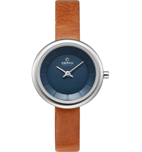 Женские Obaku V146LXCLRZ с кожанным браслетом