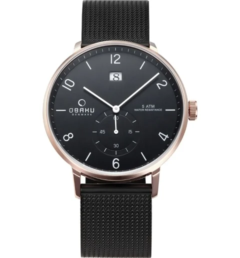 Мужские Obaku V190GDVBMB со стальным браслетом