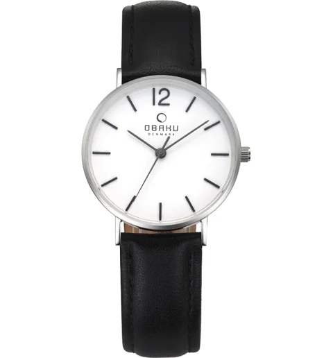 Женские Obaku V197LXCWRB с кожанным браслетом