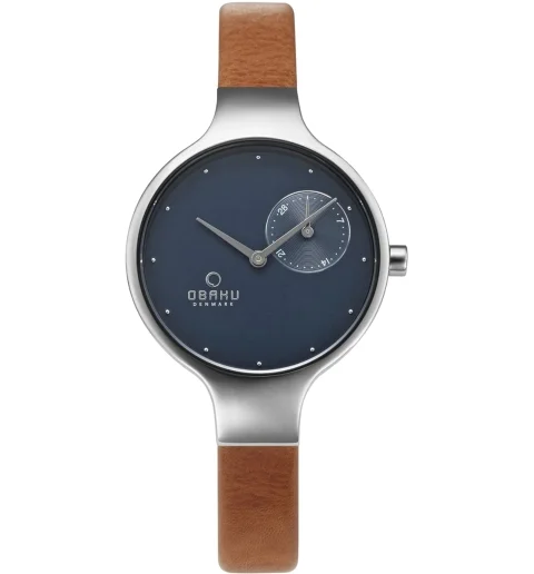 Женские Obaku V201LDCLRZ с кожанным браслетом