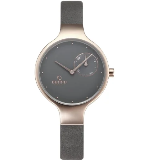 Женские Obaku V201LDVJRJ с кожанным браслетом