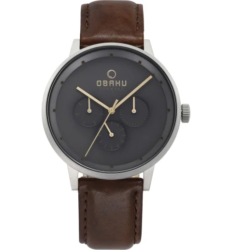 Obaku V208GMCJRN с кожаным браслетом