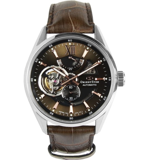 Часы Orient RE-AV0006Y на кожаном ремешке
